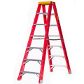 3.8m insulating  telescopic step ladder  Double Step fiberglass extension ladder